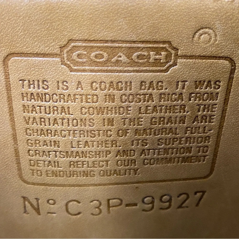 Vintage Coach Willis 9927 Camel and NWT CK547 Webbing Strap, NO ORIGINAL STRAP - Picture 4 of 16